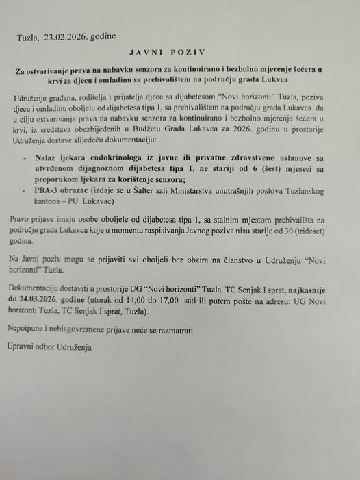 Javni poziv za nabavku senzora Lukavac